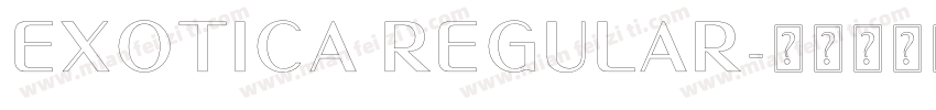 Exotica Regular字体转换